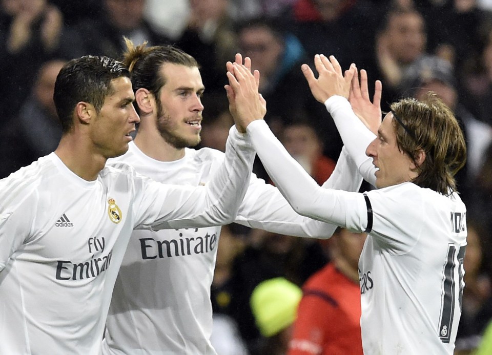 Modric and Ronaldo unsurprisingly comprised parts of Gareth Bale's perfect player