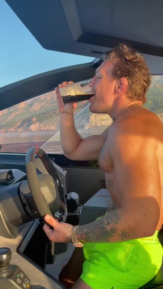 He drank some Forged Irish Stout while driving the yacht