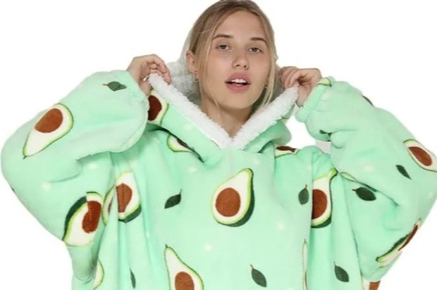 Amazon avocado hooded blanket