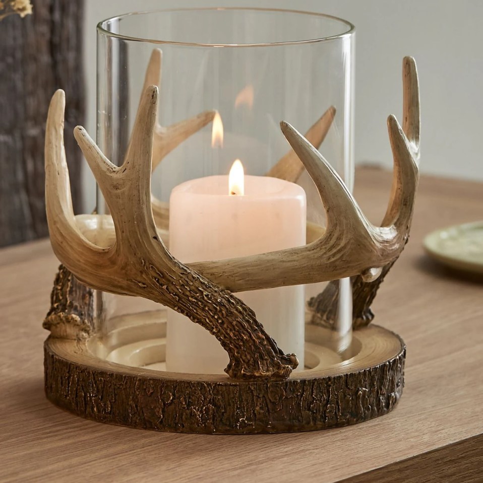 This antler candle holder is £26 from Next