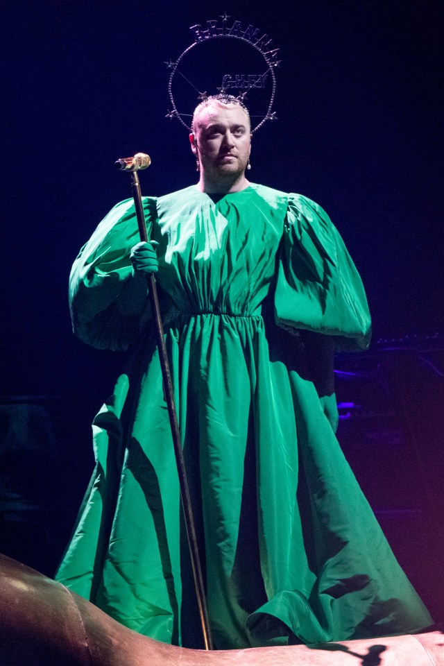 LONDON, ENGLAND - APRIL 18: Sam Smith performs at The O2 Arena during their GLORIA tour on April 18, 2023 in London, England. (Photo by Jed Cullen/Dave Benett/Getty Images)