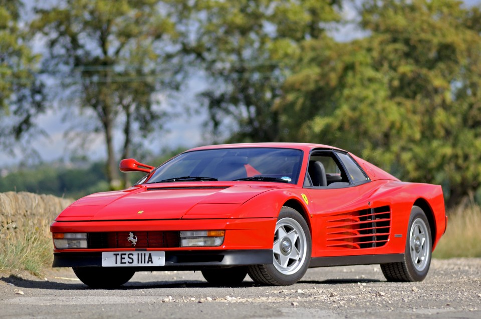 The Ferrari Testarossa is well known for its appearances on TV shows and video games