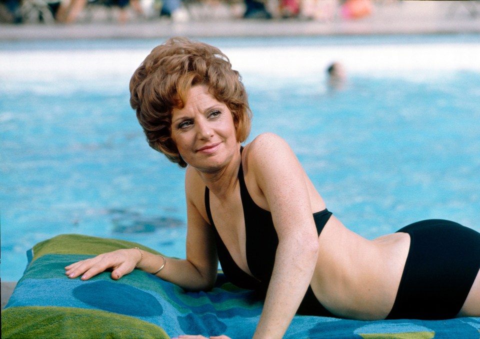 Barbara Knox as Rita Littlewood in Coronation Street's ladies holiday in Majorca