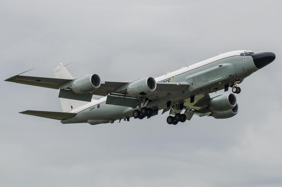 The RAF will likely be sending Rivet Joint Aircraft - the most sophisticated spy planes in world