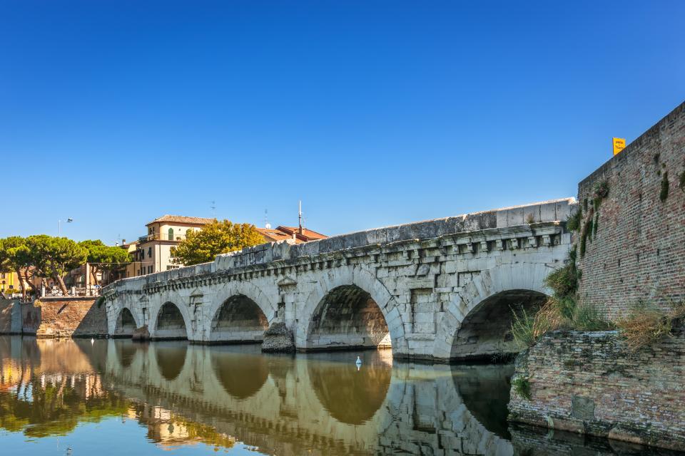 The Tiberius Bridge dates all the way back to the 1st Century AD