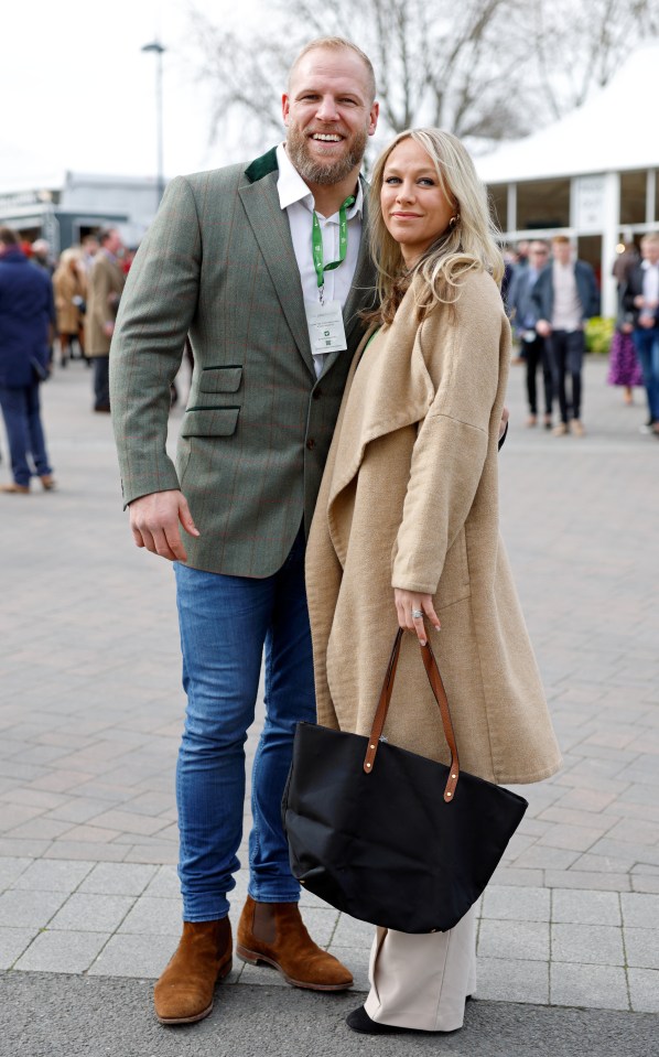 But defiant James Haskell posted a lovey-dovey message for his wife