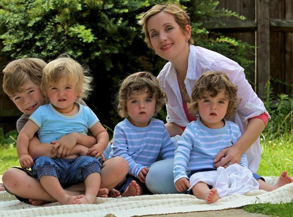 Emma (pictured with her sons) says she missed out on magical moments during motherhood thanks to cancer