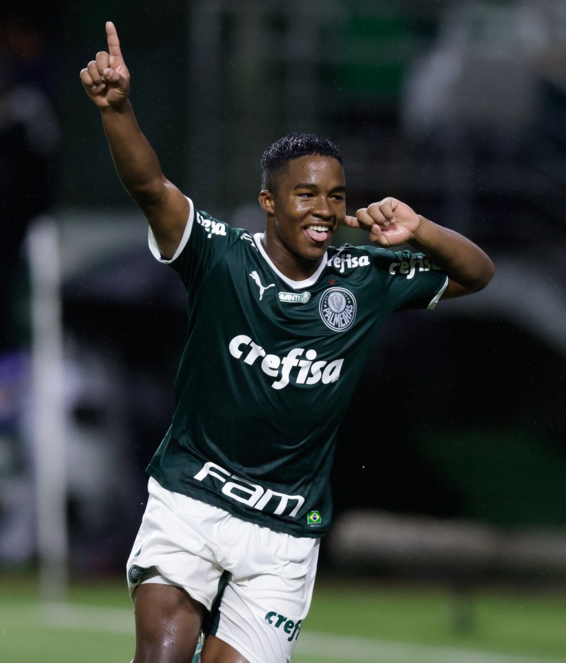 Endrick became Palmeiras' youngest goalscorer with a brace against Athletico Paranaense