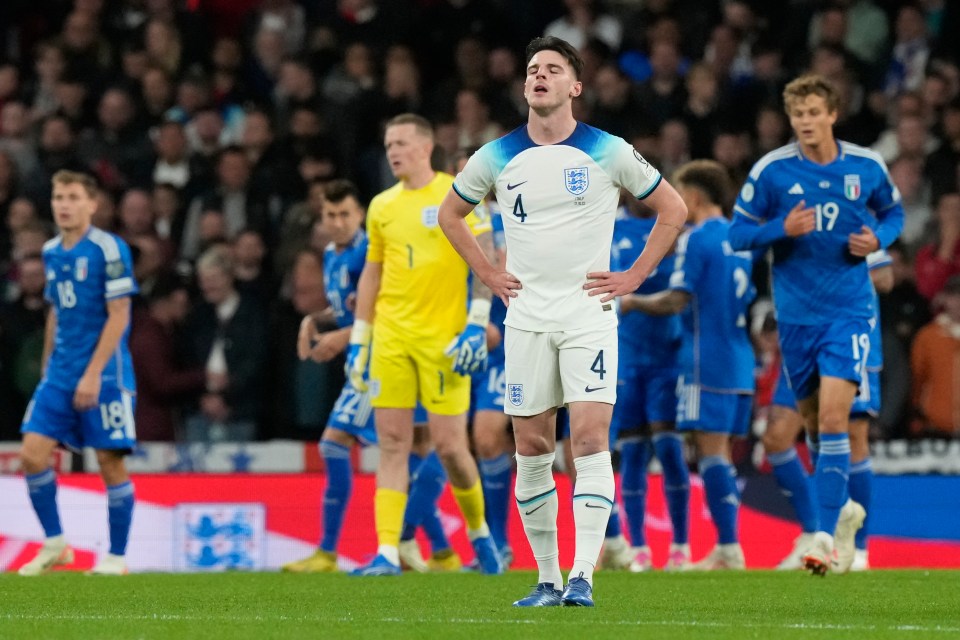 England fans were not happy with the poor start against Italy at Wembley