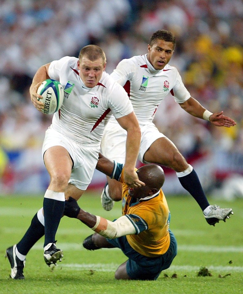 Mike Tindall in England's final against Australia