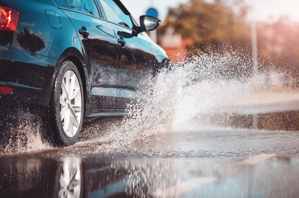 You could be fined for racing through a puddle