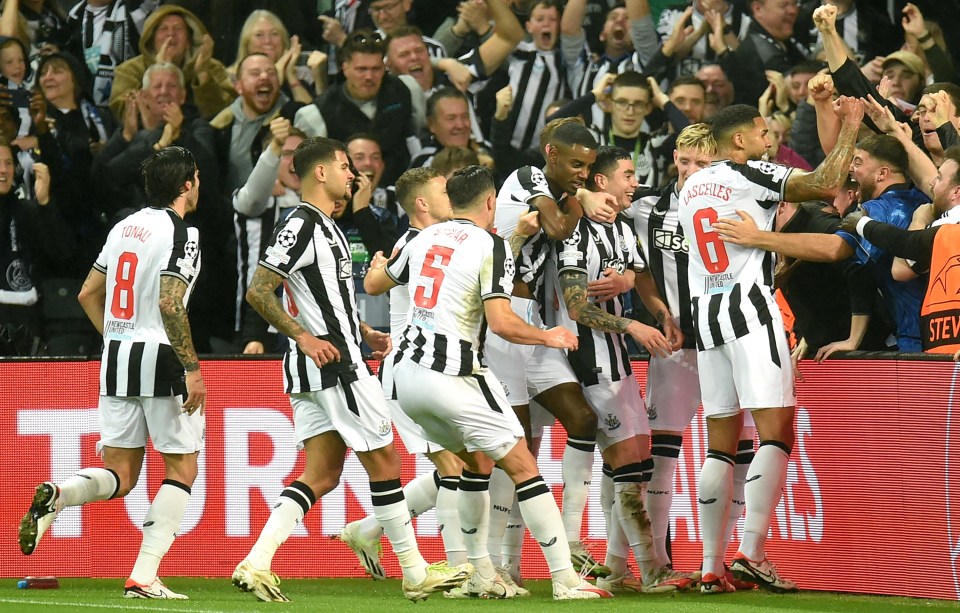 Newcastle were in party mode as they thrashed PSG