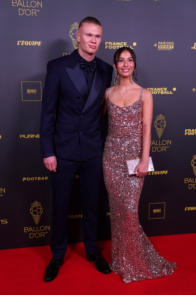 Erling Haaland and Isabel Johansen looked dazzling on the red carpet