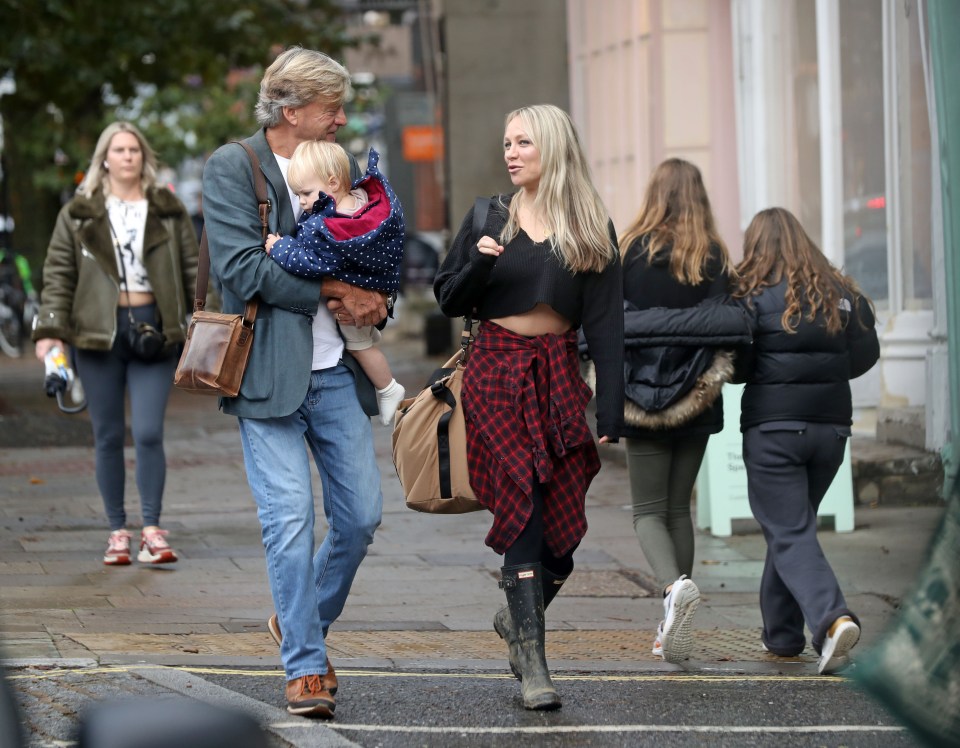 Chloe Madeley spent time with her dad Richard in Hampstead today