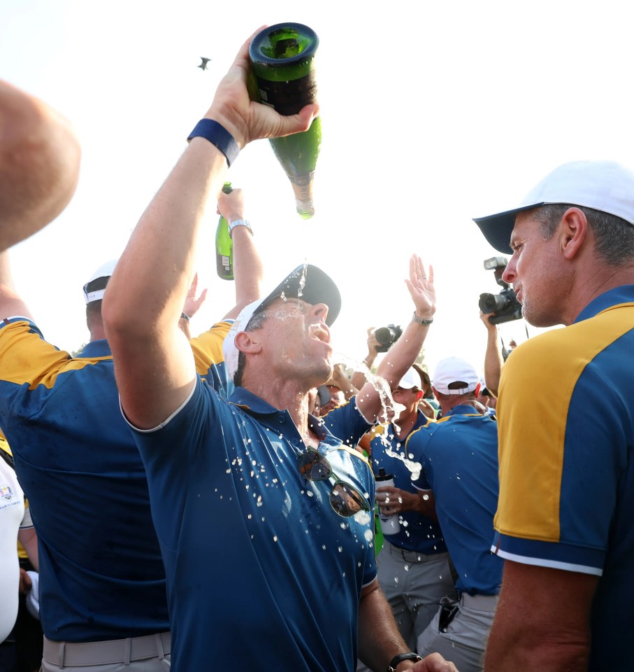 Team Europe were straight on the booze