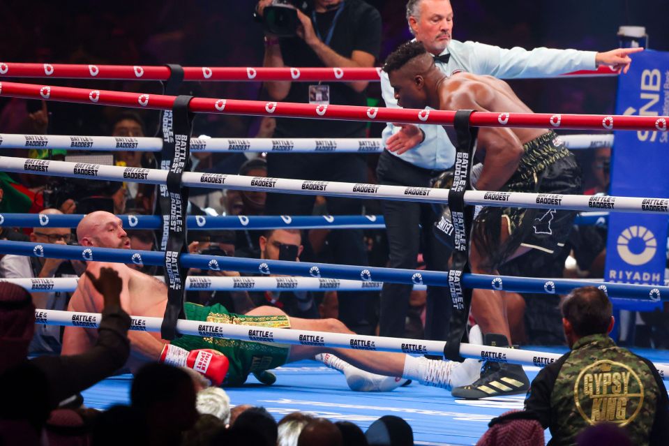 Tyson Fury was floored by Francis Ngannou