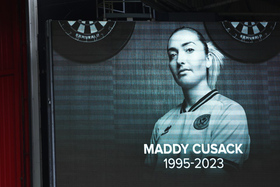 Fans held a minute's silence in her memory ahead of the game