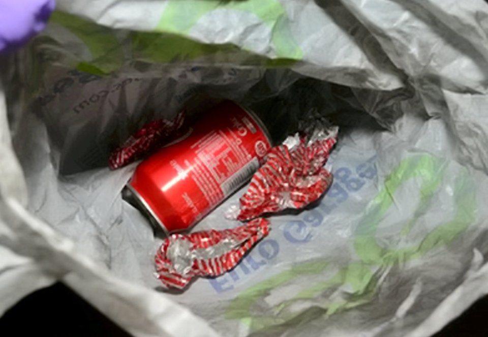 Tunnocks tea cakes and a can of Coca-Cola placed Darnton at Mary’s house around the time of the fire