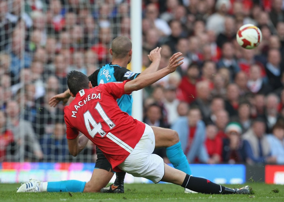 Macheda scored a stunning winning goal on his debut