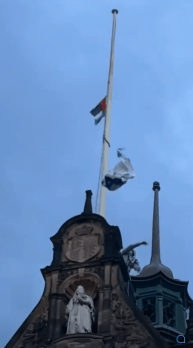 A Pro-Palestine supporter swapped the Palestine flag for the existing Israel one above Sheffield City Council's Town Hall on Tuesday