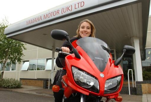 She went on to film herself on a three-month motorbike tour