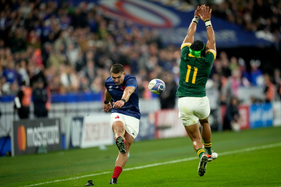 Cheslin Kolbe's stunning charge down is said to have been 'illegal'