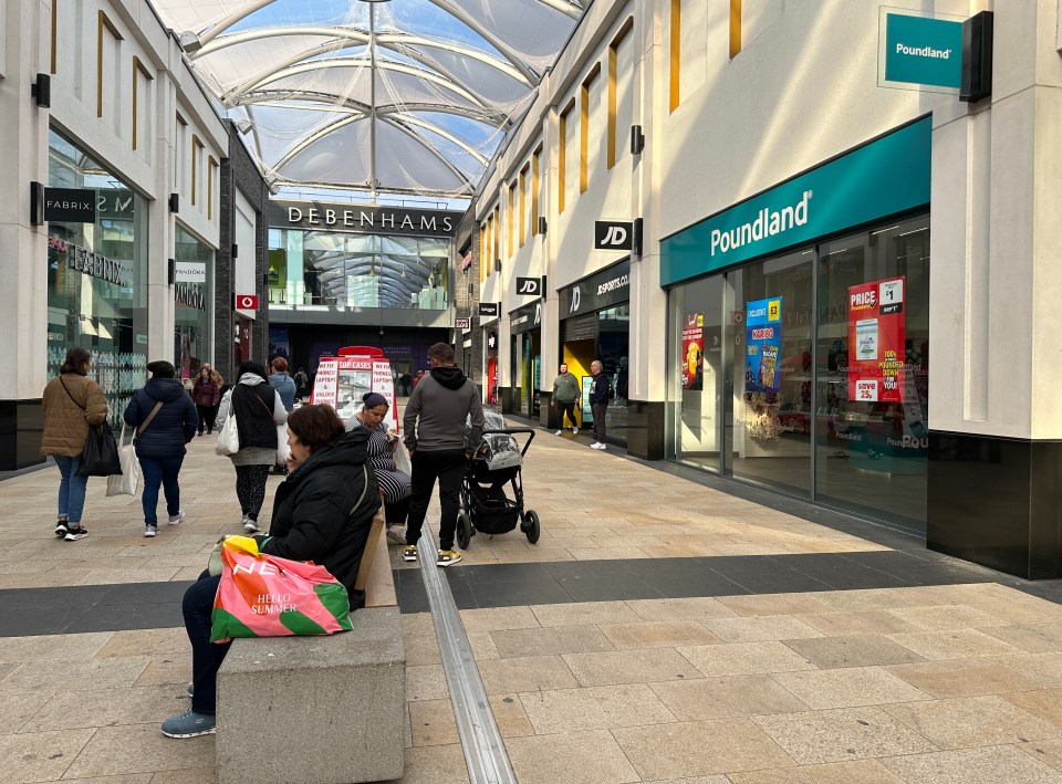 Friars Walk shopping centre in Newport, Gwent, Wales