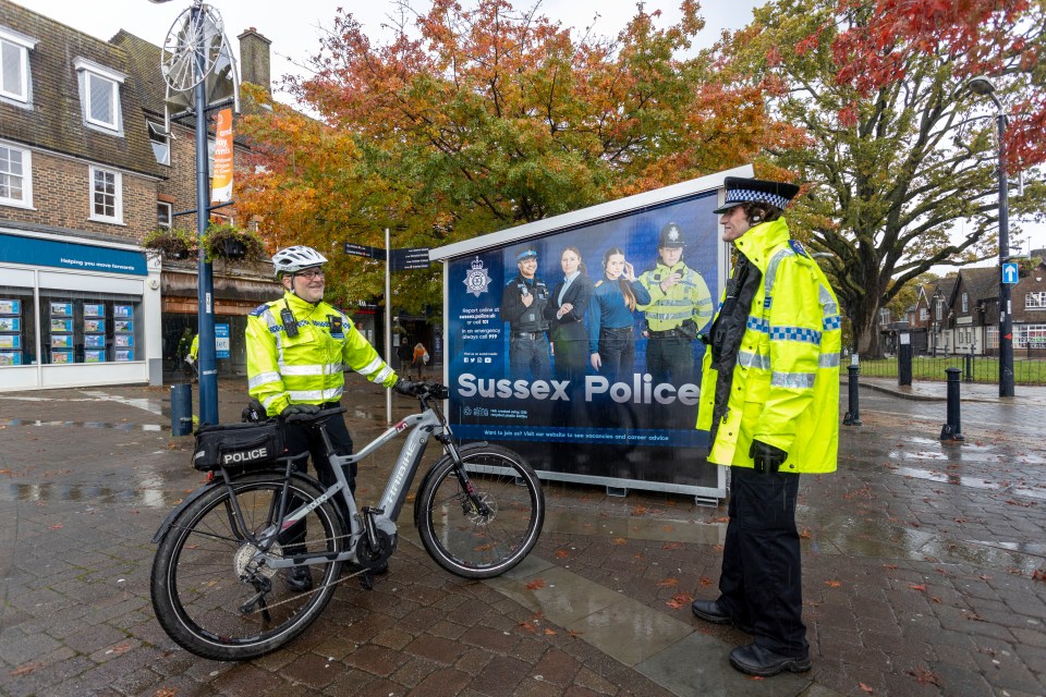 The force hopes it will deter knife crime in Crawley, West Sussex