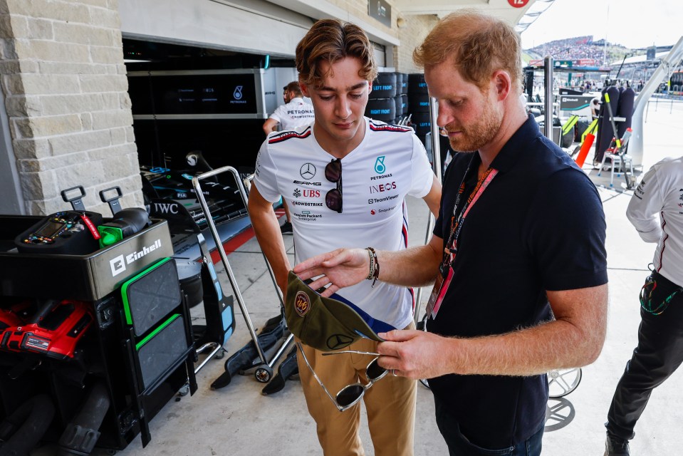 Mercedes driver George Russell speaking to The Duke