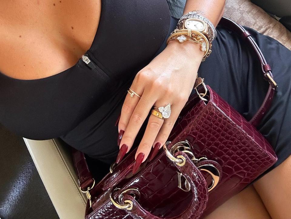 The 29-year-old showed off her vast array of jewelry