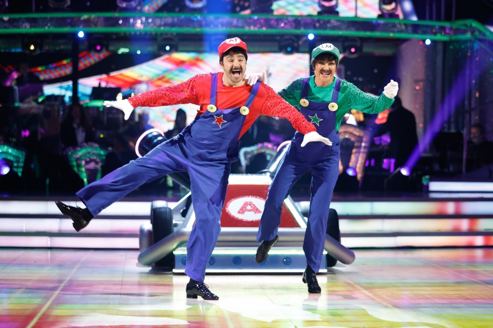 Adam performed as Super Mario as part of Strictly's movie week theme