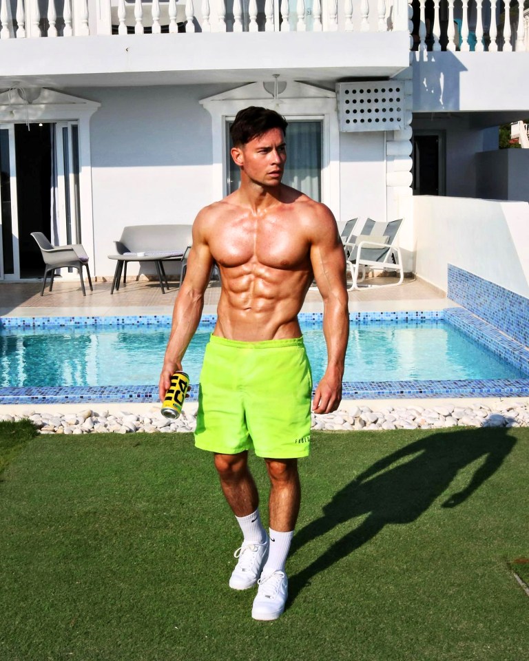 Joel Corry's rippling abs helped keep him sane during a breakneck two years on the road