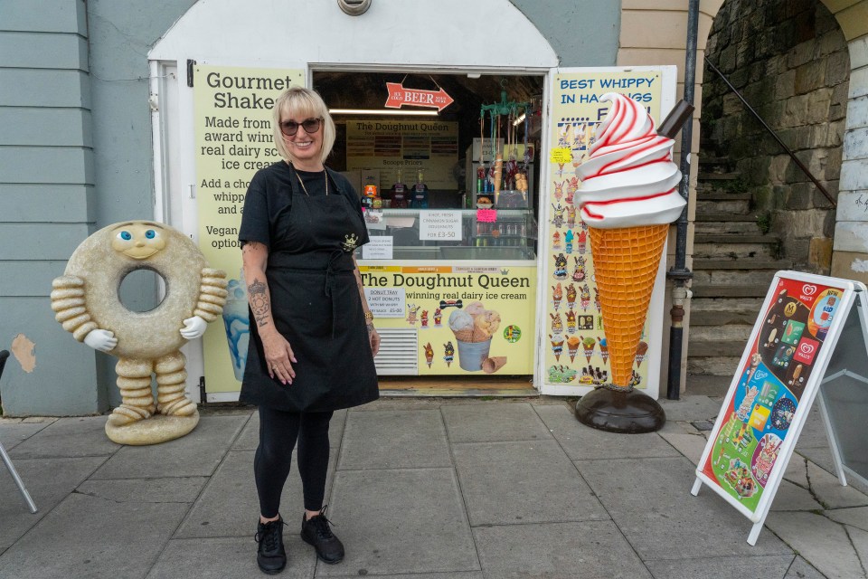 Alison Nicholls says traditional businesses like her ice cream stand are struggling