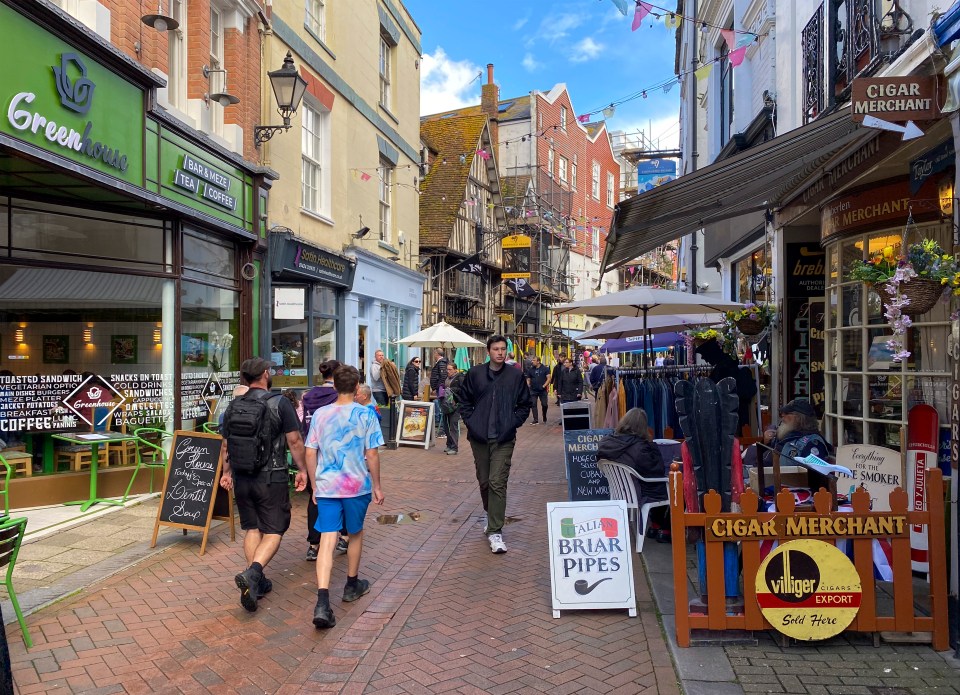 The trendy shopping area has drawn in flocks of holidaymakers