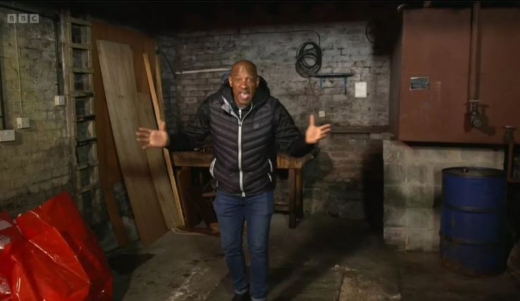 Dion was stunned to find a huge garage at the back of the house which could potentially be converted into another property