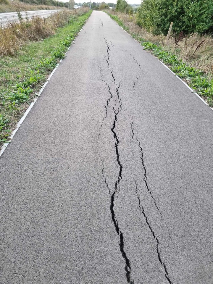 A new cycle path has a staggering 233 cracks months after opening, amid fears it will become unuseable