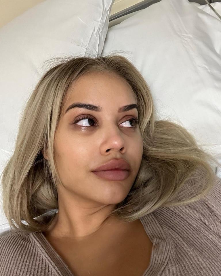 Teary Lateysha Grace suffered an ectopic pregnancy