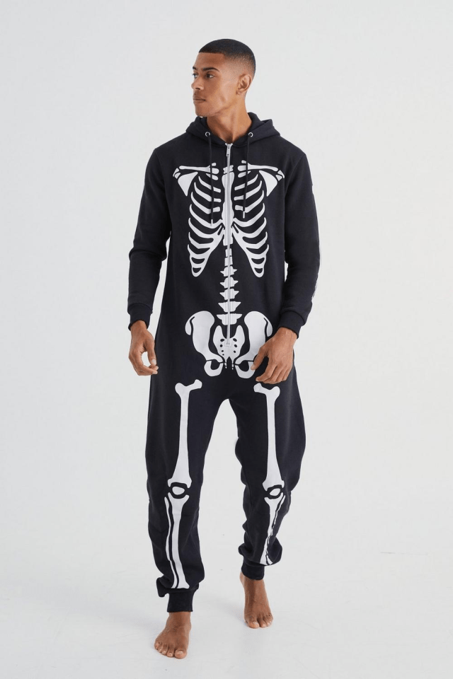 Black Skeleton Onesie