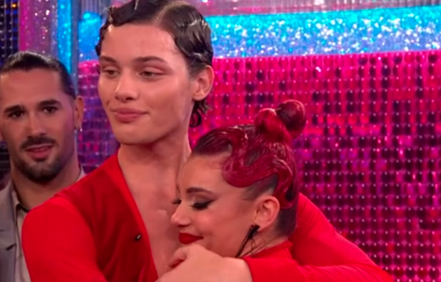 She held back tears on Saturday's episode of Strictly