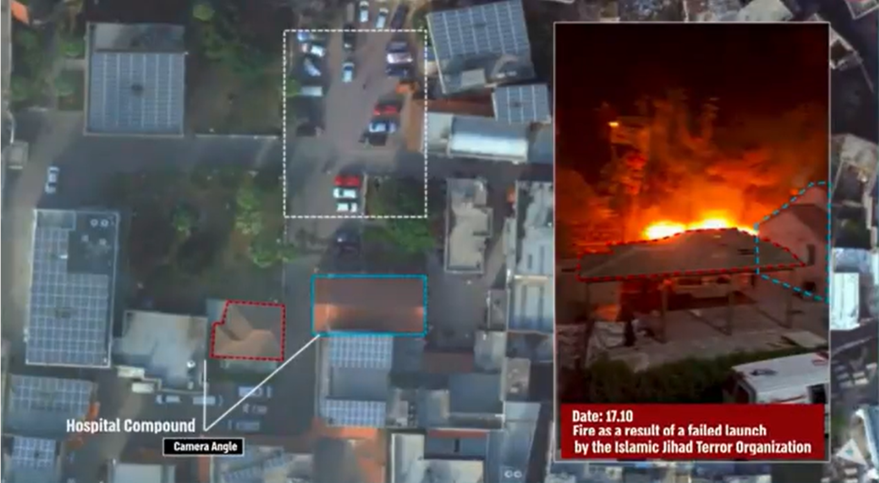 Israel has released aerial footage before and after the attack