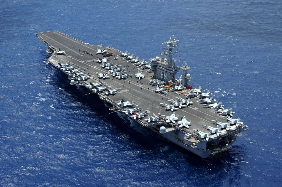 The US directed Dwight Eisenhower, a nuclear-powered carrier, to the eastern Med