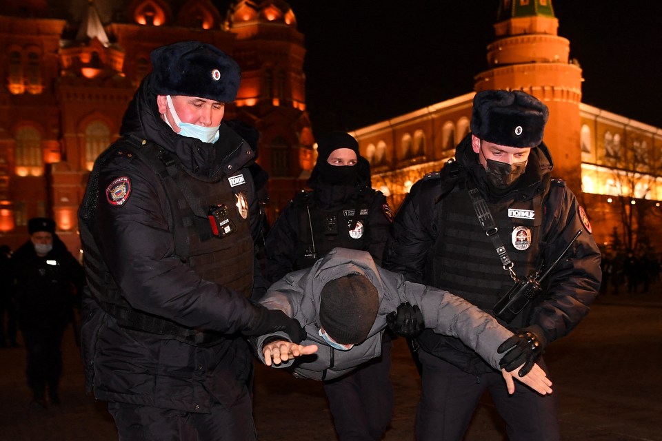 Violent arrests are common in Russia