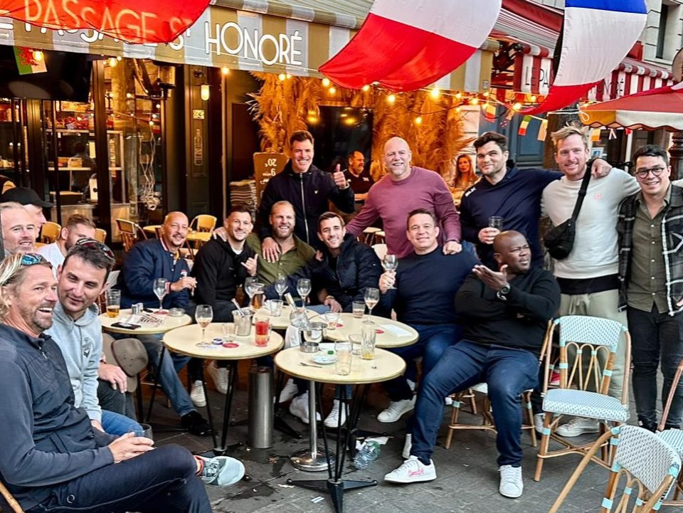 Former rugby player James has been spotted out and about in Paris without his wedding band