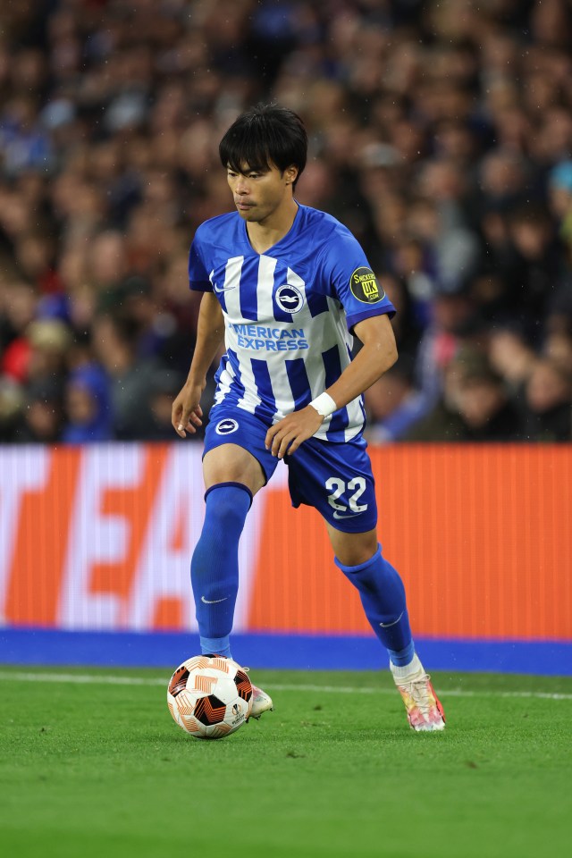 Brighton star Kaoru Mitoma has been targeted by Barcelona