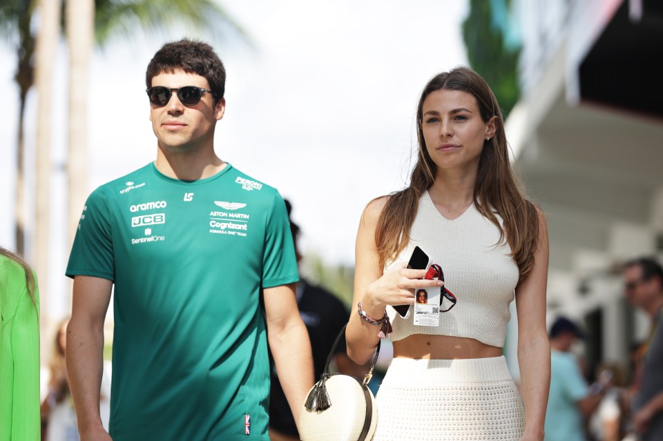 Sara and F1 star Lance have been dating for two years