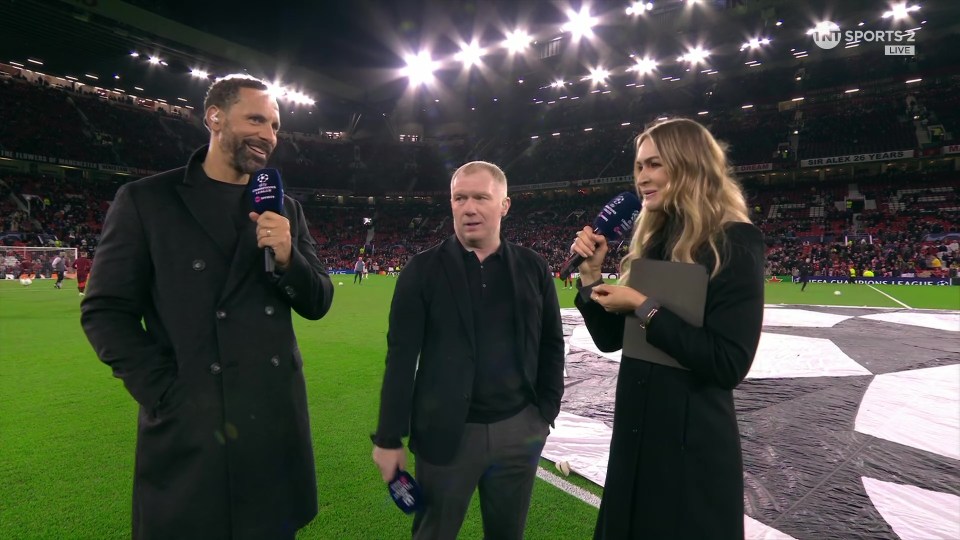 The much-loved star joined by Rio Ferdinand and Paul Scholes at Old Trafford