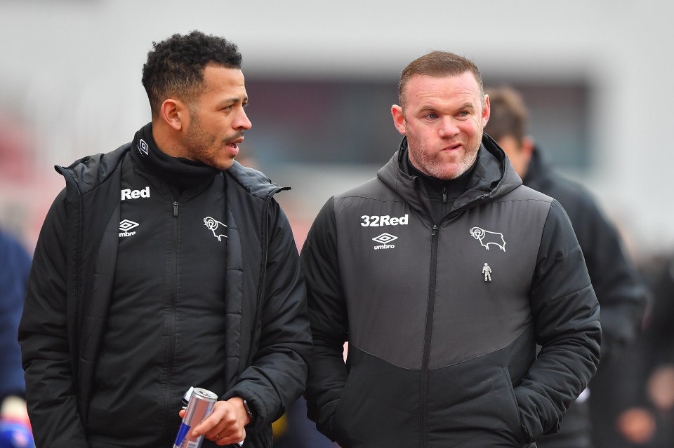 Liam Rosenior was assistant manager to Wayne Rooney at Derby County