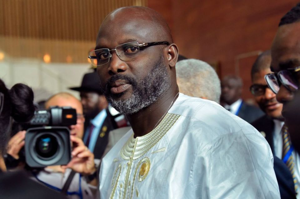 George Weah is president of Liberia