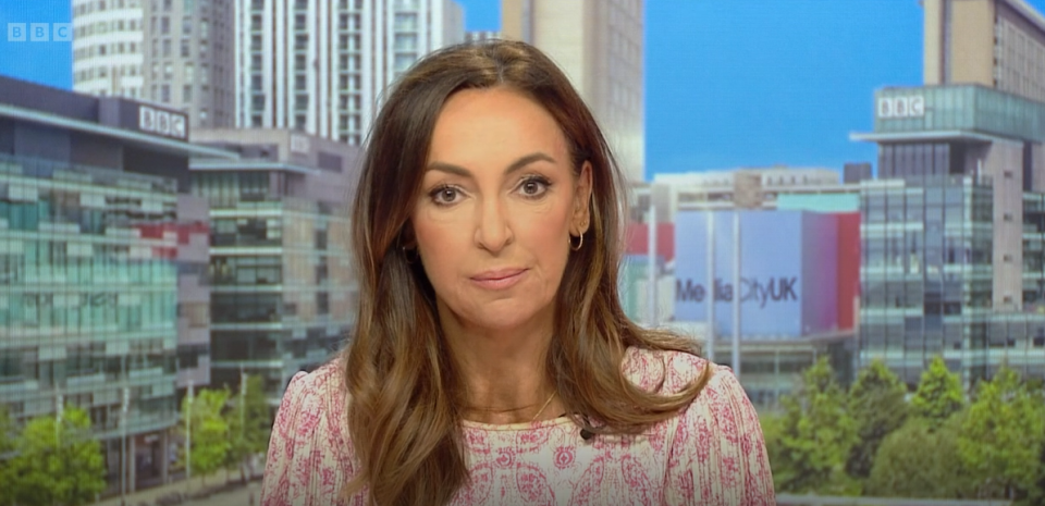 BBC Breakfast's Sally Nugent was forced to cut off a live interview as a war reporter rushed to safety