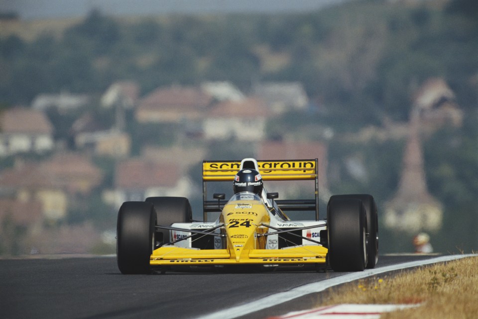 Barilla competed for Minardi between 1989 and 1990